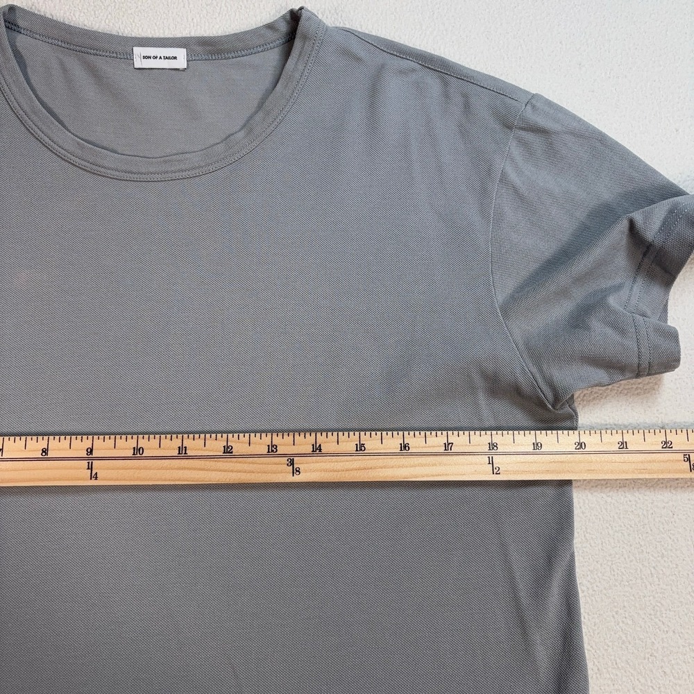 Son Of‎ A Tailor T-Shirt Men's S/M Gray 100% Supima Cotton Crewneck *Stains* - Picture 7 of 13